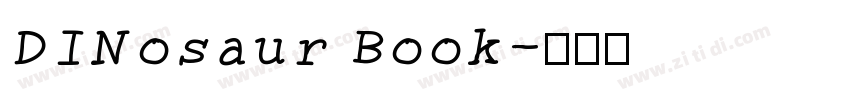 DINosaur Book字体转换